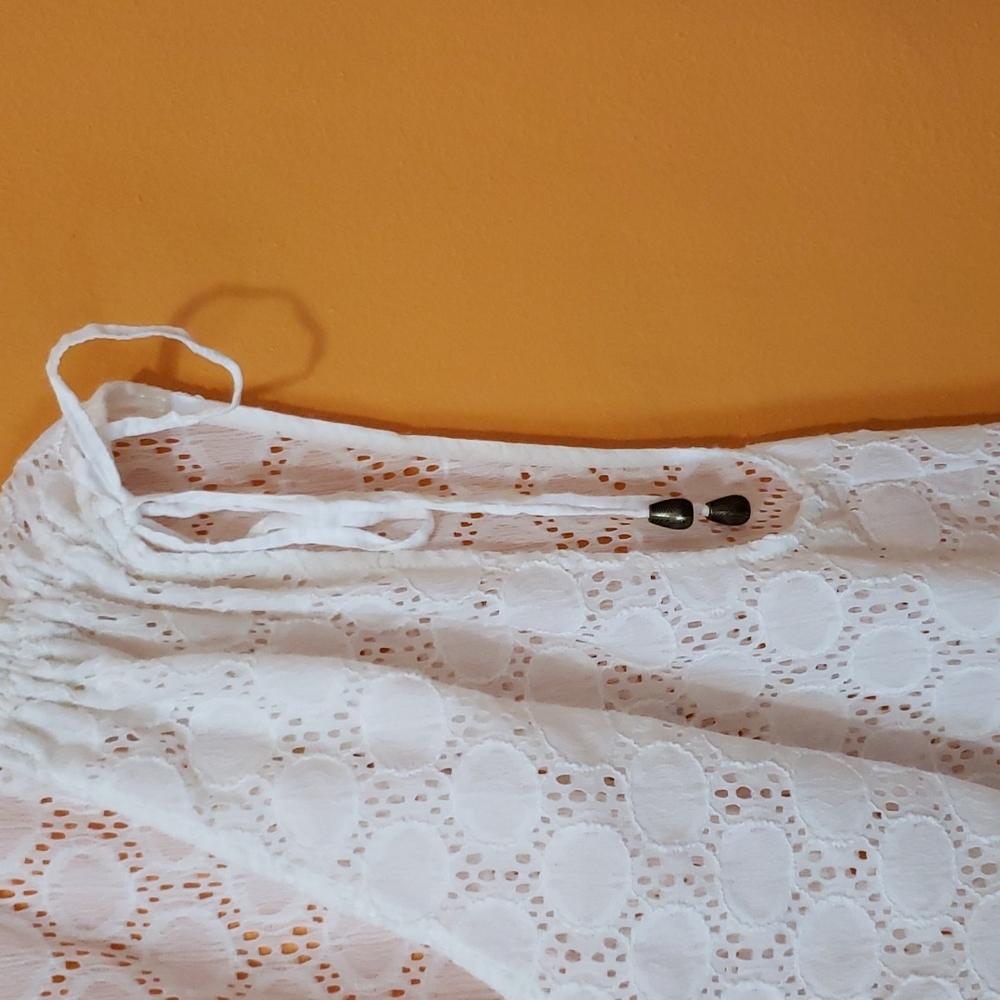 Talbots White Lace Swim Coverup - Picture 4 of 7